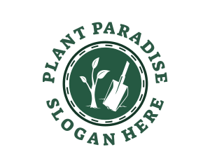 Shovel Tree Planting logo design