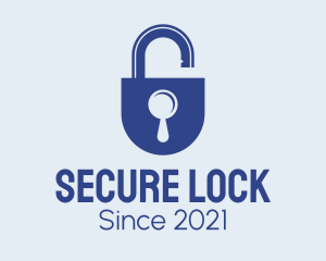 Blue Security Lock  logo