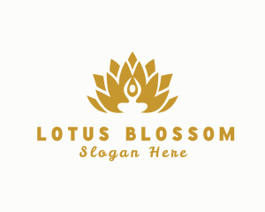 Gold Wellness Lotus Spa logo