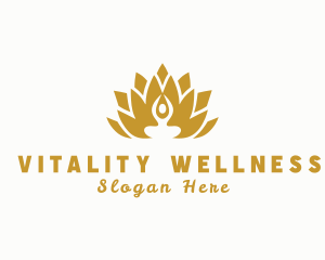 Gold Wellness Lotus Spa logo