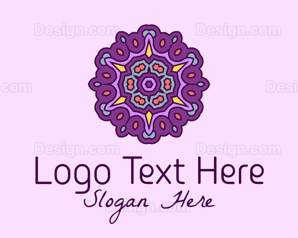 Purple Floral Decor Logo