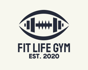 Fitness Gym Dumbbell logo