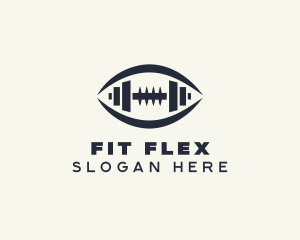 Fitness Gym Dumbbell logo design