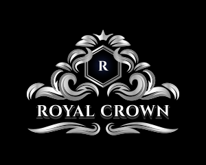 Shield Crown Insignia logo design