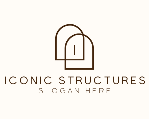 Window Arch Structure logo design