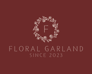 Garland Flower Wedding Planner logo design