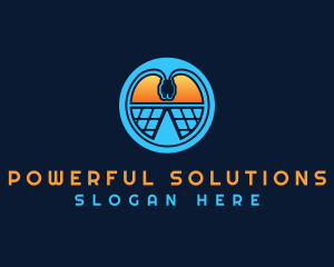 Plug Solar Source logo design