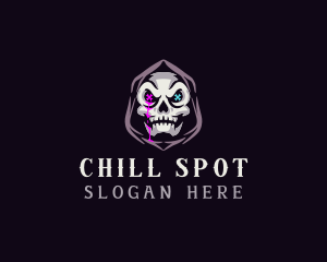  Skeleton Death Skull logo design