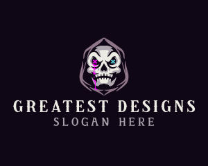  Skeleton Death Skull logo design