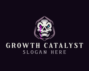  Skeleton Death Skull logo design