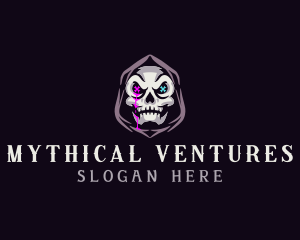  Skeleton Death Skull logo design