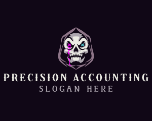  Skeleton Death Skull logo design