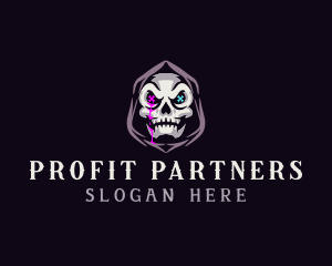  Skeleton Death Skull logo design