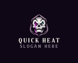  Skeleton Death Skull logo design