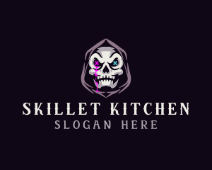  Skeleton Death Skull logo design