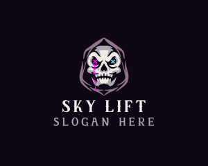  Skeleton Death Skull logo design