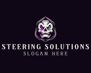  Skeleton Death Skull logo design