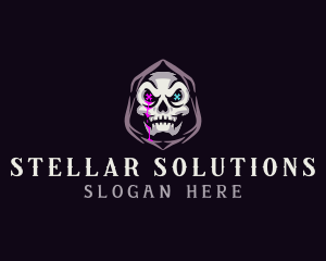  Skeleton Death Skull logo design