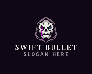  Skeleton Death Skull logo design