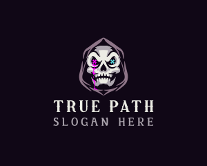  Skeleton Death Skull logo design