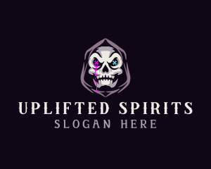  Skeleton Death Skull logo design