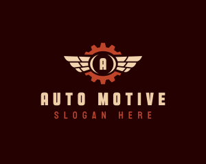 Auto Wing Mechanic Repair logo design