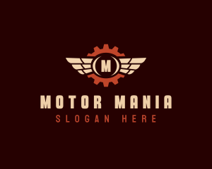 Auto Wing Mechanic Repair logo design