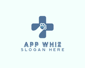 Paw Cross Veterinarian logo design