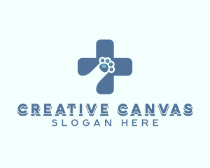 Paw Cross Veterinarian logo design