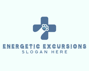 Paw Cross Veterinarian logo design