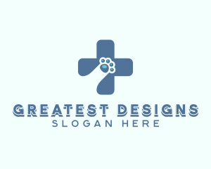 Paw Cross Veterinarian logo design