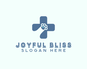 Paw Cross Veterinarian logo design