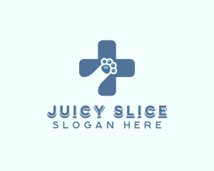 Paw Cross Veterinarian logo design