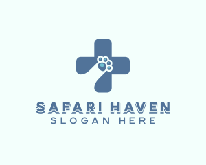 Paw Cross Veterinarian logo design