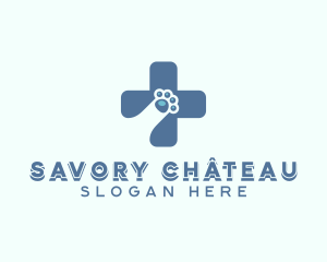 Paw Cross Veterinarian logo design