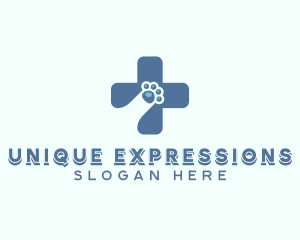 Paw Cross Veterinarian logo design