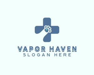 Paw Cross Veterinarian logo design