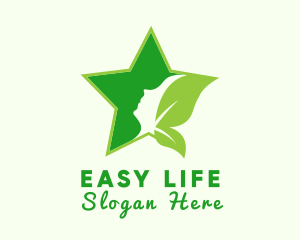 Star Natural Beauty Woman logo design