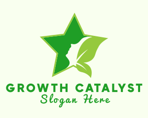 Star Natural Beauty Woman logo design