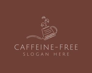 Cafe Coffee Kettle  logo design