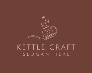 Cafe Coffee Kettle  logo design