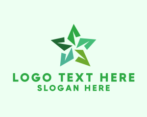 Origami Star Plant logo design