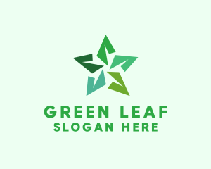 Origami Star Plant logo design