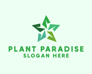 Origami Star Plant logo design