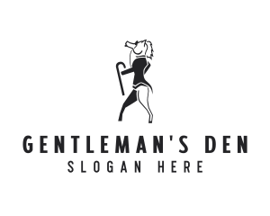 Pony Horse Gentleman logo design