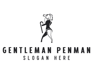 Pony Horse Gentleman logo design