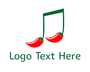 Melody - Hot Chili Music logo design