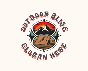 Camping Summit Travel logo design