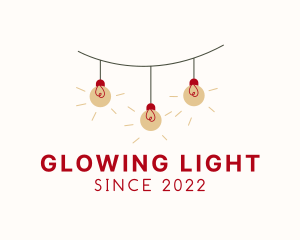 Bulb String Lights logo design