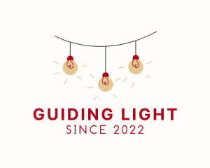 Bulb String Lights logo design